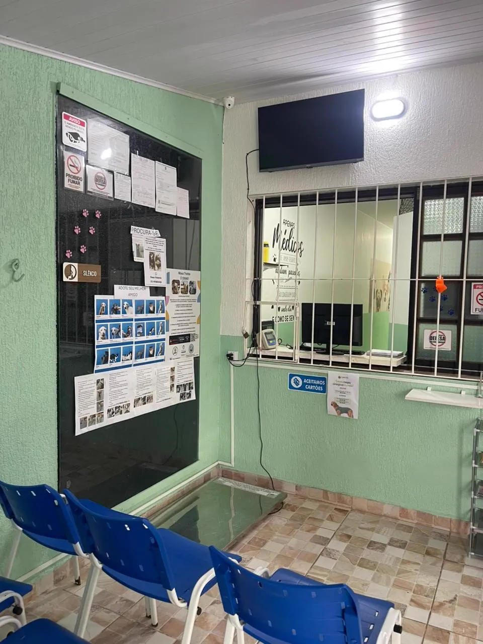Sala de espera da Todah Pets